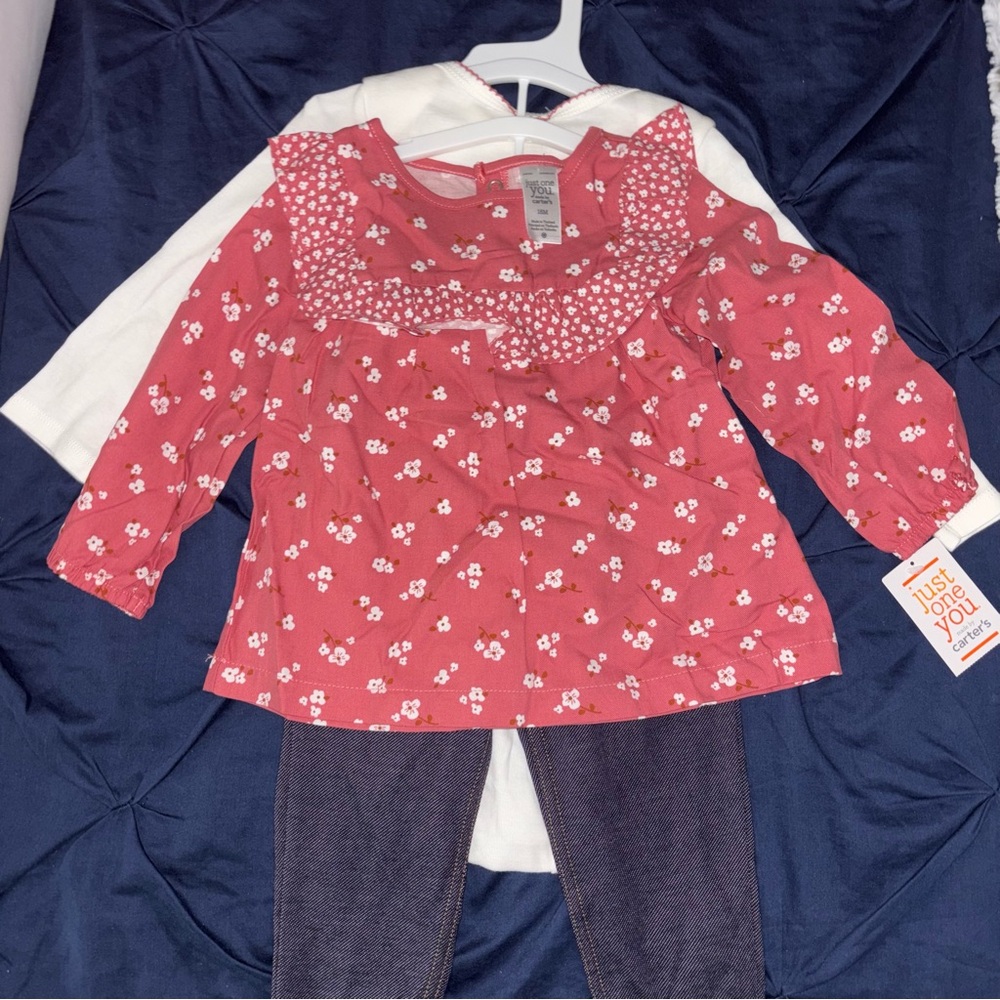 Carter's Pink Floral Kids Matching Set